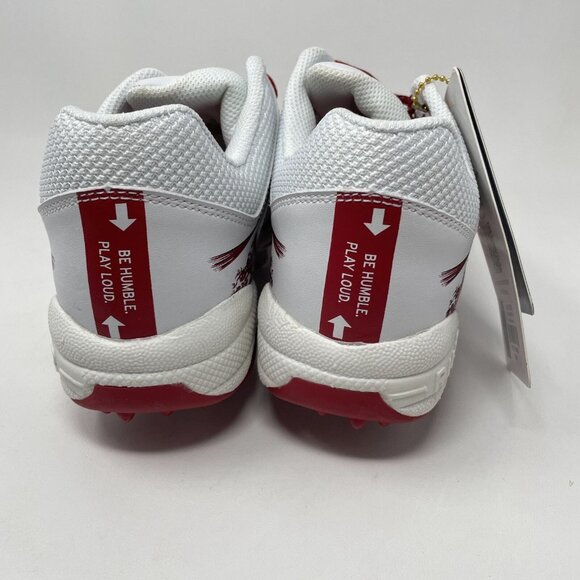 Ringor Flite Spikes Softball Metal‎ Cleats Womens 9 Rising Tide White Red Shoes - Picture 6 of 12